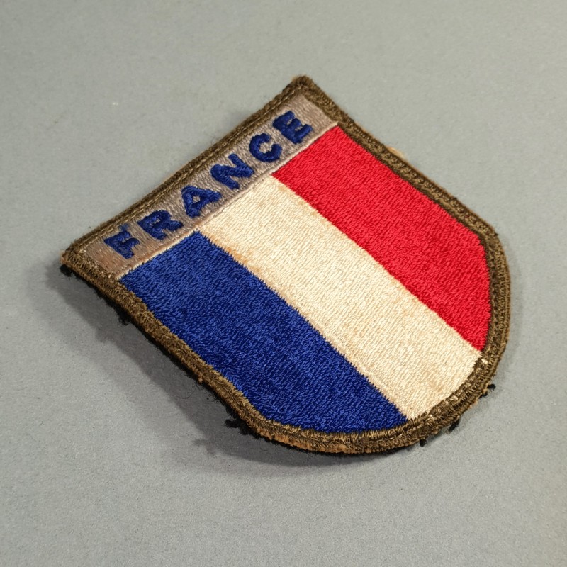 INSIGNE D'EPAULE EN TISSU PATCH FRANCE 1 ère ARMEE DEBARQUEMENT RHIN et DANUBE LIBERATION 1944 1945 TOA